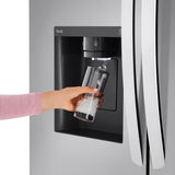 LG - 26 cu. ft. Smart Counter Depth MAX French Door Refrigerator (LCFC26XSS) - Stainless Steel