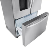 LG - 26 cu. ft. Smart Counter Depth MAX French Door Refrigerator (LCFC26XSS) - Stainless Steel
