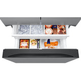 Samsung 36" 25.5 Cu. Ft. French Door SpaceMax Counter Depth Refrigerator w/ Water & Ice Dispenser (RF27CG5400SR) - Stainless