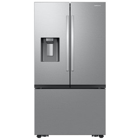 Samsung 36" 25.5 Cu. Ft. French Door SpaceMax Counter Depth Refrigerator w/ Water & Ice Dispenser (RF27CG5400SR) - Stainless