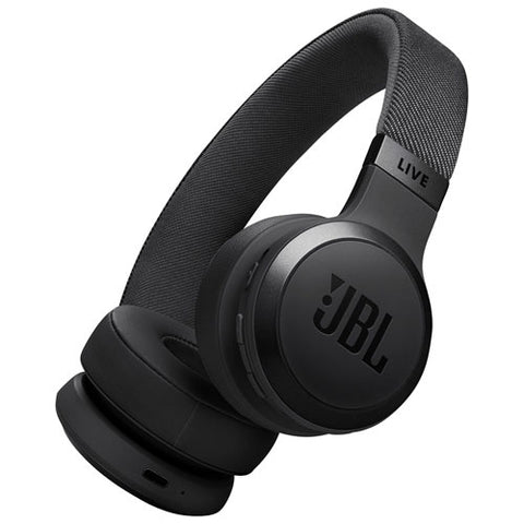 JBL Live 670NC On-Ear Noise Cancelling Bluetooth Headphones - Black (JBLLIVE670NCBLKAM)