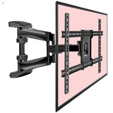 40-75 inch Full Motion TV Wall Mount Dual Articulating Arms up to 100 lbs and Max VESA 600 x 400mm, Wall Mount TV Bracket Swivel and Tilt Black (Model-767-L600)
