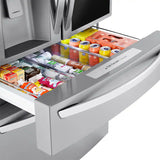 LG - 29.5 Cu. Ft. 4-Door French Door-in-Door Smart Refrigerator with Craft Ice (LRMVS3006S) - Stainless Steel
