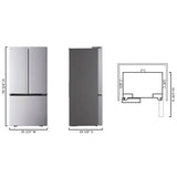LG - Counter-Depth MAX 26.5 Cu. Ft. French Door Smart Refrigerator with Internal Water Dispenser (LRFLC2716S) - Stainless Steel