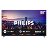 Philips - 55” Class 6000 Series LED 4K UHD Smart Roku TV (55PUL6645/F7)