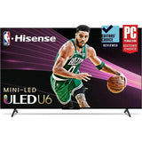 Hisense 55" Class U6 Series Mini-LED QLED Google Smart TV with Dolby Vision IQ & Dolby Atmos(55U6K)