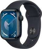 Apple Watch Series 9 (GPS) 41mm Midnight Aluminum - Midnight Sport Band L/M (MR8X3LL/A)