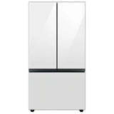 Samsung - BESPOKE 30 cu. ft. French Door Smart Refrigerator with AutoFill Water Pitcher (RF30BB620012) - White Glass