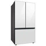 Samsung - BESPOKE 30 cu. ft. French Door Smart Refrigerator with AutoFill Water Pitcher (RF30BB620012) - White Glass