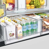 Samsung - BESPOKE 30 cu. ft. French Door Smart Refrigerator with AutoFill Water Pitcher (RF30BB620012) - White Glass