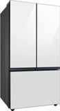 Samsung - BESPOKE 30 cu. ft. 3-Door French Door Smart Refrigerator with Beverage Center (RF30BB660012) - White Glass