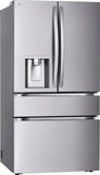 LG - Counter-Depth MAX 24.5 Cu. Ft. 4-Door French Door Smart Refrigerator with Full-Convert Drawer (LF25G8330S) - Stainless Steel