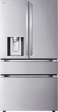 LG - Counter-Depth MAX 24.5 Cu. Ft. 4-Door French Door Smart Refrigerator with Full-Convert Drawer (LF25G8330S) - Stainless Steel