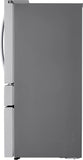 LG - Counter-Depth MAX 24.5 Cu. Ft. 4-Door French Door Smart Refrigerator with Full-Convert Drawer (LF25G8330S) - Stainless Steel