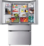 LG - Counter-Depth MAX 24.5 Cu. Ft. 4-Door French Door Smart Refrigerator with Full-Convert Drawer (LF25G8330S) - Stainless Steel