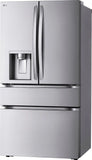 LG - Counter-Depth MAX 24.5 Cu. Ft. 4-Door French Door Smart Refrigerator with Full-Convert Drawer (LF25G8330S) - Stainless Steel