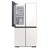 Samsung Bespoke 23 Cu. Ft. 4-Door Flex French Door Counter Depth Refrigerator with Beverage Center (RF23DB960012) - White Glass