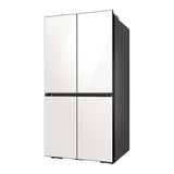 Samsung Bespoke 23 Cu. Ft. 4-Door Flex French Door Counter Depth Refrigerator with Beverage Center (RF23DB960012) - White Glass