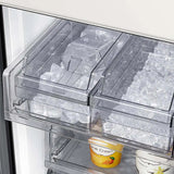 Samsung Bespoke 23 Cu. Ft. 4-Door Flex French Door Counter Depth Refrigerator with Beverage Center (RF23DB960012) - White Glass