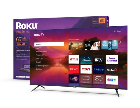 Roku Plus Series 65" 4K UHD HDR QLED Mini-LED Roku Smart TV (65R6C6)