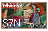 Hisense CanvasTV 65" S7N Series 4K UHD QLED 144Hz Dolby Vision Art Mode Google TV Smart TV (65S7N)