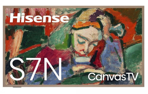 Hisense CanvasTV 65" S7N Series 4K UHD QLED 144Hz Dolby Vision Art Mode Google TV Smart TV (65S7N)