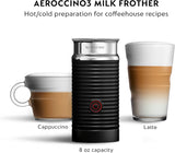 Nespresso Vertuo Next Coffee & Espresso Machine by De'Longhi, Dark Grey w/Aeroccino Milk Frother, One Touch Brew, Single-Serve Coffee & Espresso Maker