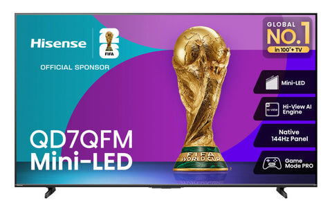 Hisense 75" QD7QFM 4K UHD Dolby Vision HDR Mini-LED 144Hz Fire TV Smart TV (75QD7QFM)