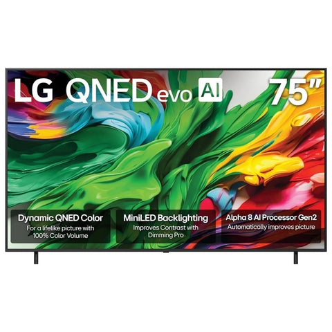 LG 75" QNED evo AI QNED85 4K UHD HDR Mini-LED webOS Smart TV (75QNED85A)