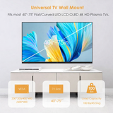 40-75 inch Full Motion TV Wall Mount Dual Articulating Arms up to 100 lbs and Max VESA 600 x 400mm, Wall Mount TV Bracket Swivel and Tilt Black (Model-767-L600)