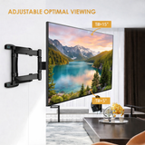 40-75 inch Full Motion TV Wall Mount Dual Articulating Arms up to 100 lbs and Max VESA 600 x 400mm, Wall Mount TV Bracket Swivel and Tilt Black (Model-767-L600)