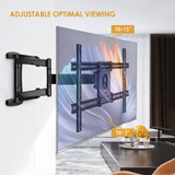 40-75 inch Full Motion TV Wall Mount Dual Articulating Arms up to 100 lbs and Max VESA 600 x 400mm, Wall Mount TV Bracket Swivel and Tilt Black (Model-767-L600)