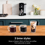 Ninja CFP201 DualBrew 12-Cup Drip, Single-Serve for Coffee Pods, Black