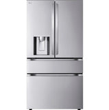 LG - Counter-Depth MAX 24.5 Cu. Ft. 4-Door French Door Smart Refrigerator with Full-Convert Drawer (LF25G8330S) - Stainless Steel