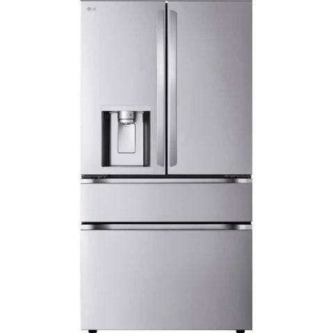LG - Counter-Depth MAX 24.5 Cu. Ft. 4-Door French Door Smart Refrigerator with Full-Convert Drawer (LF25G8330S) - Stainless Steel