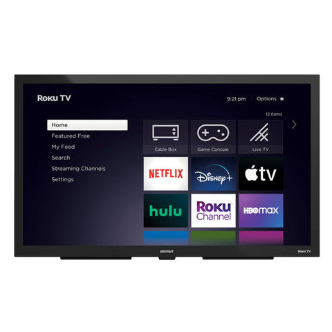 Element Electronics 55" 4K UHD Partial Sun Outdoor Roku Smart TV, Weatherproof (IP55 Rated), Tempered and Anti-Glare Glass -Stand/Mount Not Included (EP400AB55R)