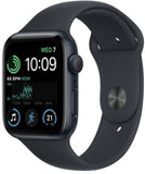 Apple Watch SE 2 44mm (GPS) - Midnight Aluminum Case with Midnight Sport Band - Size: M/L - (3K600LL/A)