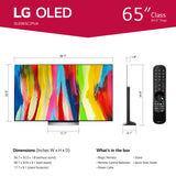 LG 83" Class 4K UHD OLED Web OS Smart TV with Dolby Vision C2 Series (OLED83C2PUA)