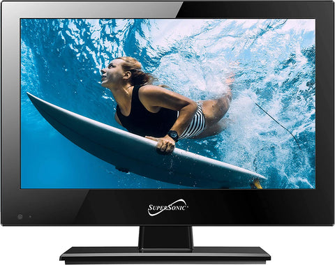 Supersonic 13.3"  1080p LED Widescreen HDTV with HDMI Input -AC/DC Compatible (SC-1311)