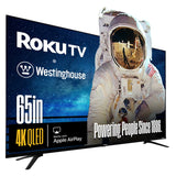 Westinghouse 65″ Edgeless QLED 4K UHD Roku TV with Voice Remote (WR65UE4520)