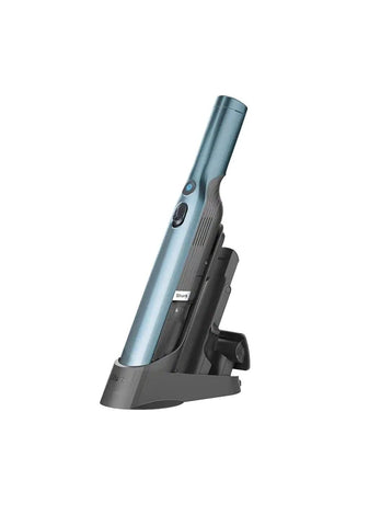 Shark WV201 WANDVAC Handheld Vacuum Lightweight at 1.4 Pounds with Powerful Suction, Charging Dock, Single Touch Empty and Detachable Dust Cup Cove Blue