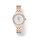Seiko with Swarovski® Crystals Quartz White Dial Ladies Watch SUR396