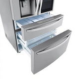 LG - 29.5 Cu. Ft. 4-Door French Door-in-Door Smart Refrigerator with Craft Ice (LRMVS3006S) - Stainless Steel