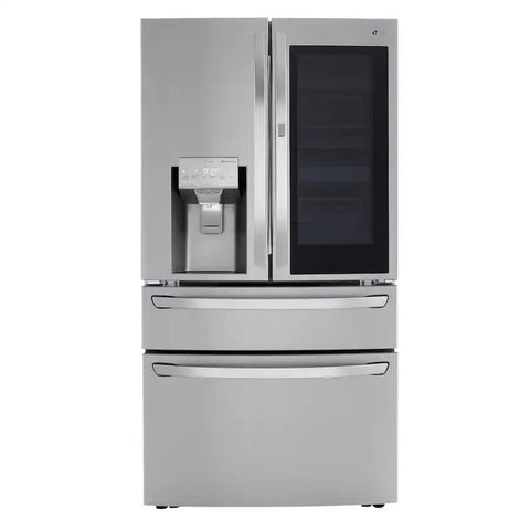 LG - 29.5 Cu. Ft. 4-Door French Door-in-Door Smart Refrigerator with Craft Ice (LRMVS3006S) - Stainless Steel