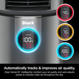 Shark HC452 3-in-1 Air Purifier, Heater & Fan with NanoSeal HEPA, Cleansense IQ, Odor Lock, for 500 Sq. Ft, Captures 99.98% of Particles, Dust, Allergens & Smoke, 0.1–0.2 Microns, Grey