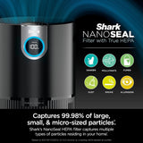 Shark Air Purifier MAX with NanoSeal HEPA, Cleansense IQ, Odor Lock, Cleans up to 1200 Sq. Ft. and 99.98% of particles, dust, allergens, smoke, 0.1?€?0.2 microns, Grey, HP202