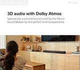 Denon DHT-C210 Full-Range Dolby Atmos Sound bar with Built-in subwoofers and Bluetooth Streaming