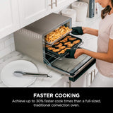 NINJA DT201 Foodi 10-in-1 XL Pro Air Fry Digital Countertop Convection Toaster Oven with Dehydrate and Reheat, 1800 Watts, Stainless Steel Finish