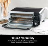 Ninja SP251Q Digital Air Fry Pro Countertop 10-in-1 Smart Oven w/Temperature Probe, Extended Height, XL Capacity, Flip Up Storage, w/Air Fry Basket, Wire Rack & Crumb Tray