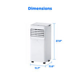Midea - 5,000 BTU Portable Air Conditioner, Cools up to 150 Sq. Ft MAP05R1AWWT - White